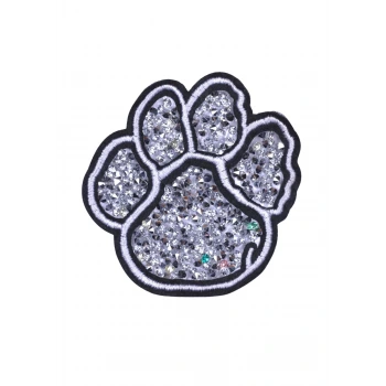 Aplike Ütü İle Yapışan Taşlı Pati Arma 5 cm