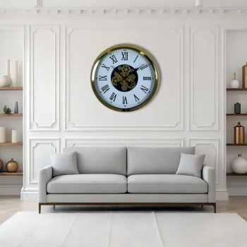 Aurelius Gold 60 Cm Çarklı Duvar Saati