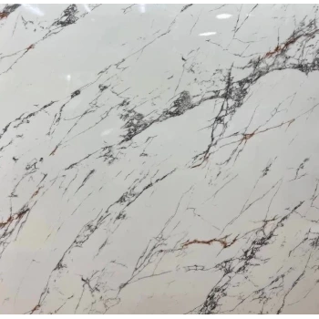 Beyaz Mermer Desenli Yapışkanlı Kaplama Kağıdı Büyük Boy 5 Metre