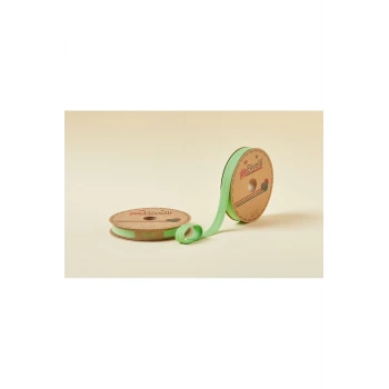 Biye Koton Katlı D09 Yeşil 2 cm 25 Metre %65 Koton %35 Polyester