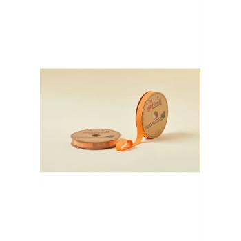 Biye Koton Katlı D15 Turuncu 2 cm 25 Metre %65 Koton %35 Polyester