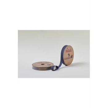 Biye Koton Katlı D39 Lacivert 2 cm 25 Metre %65 Koton %35 Polyester