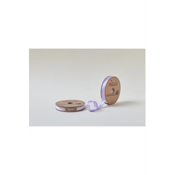 Biye Saten Katlı 009 Lila 2 cm 25 Metre %100 Polyester