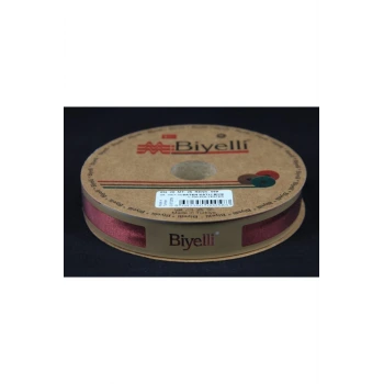Biye Saten Katlı 059 Koyu Kiremit 2 cm 25 Metre %100 Polyester