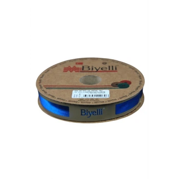 Biye Saten Katlı 061 Petrol Açık 2 cm 25 Metre %100 Polyester