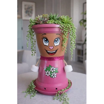 BONCUK HANIM VİLLA DEKORATİF SAKSI 1.7 Litre