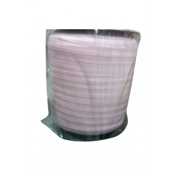Çamaşır Lastiği Düz 1 cm  1 Metre Açık Pembe