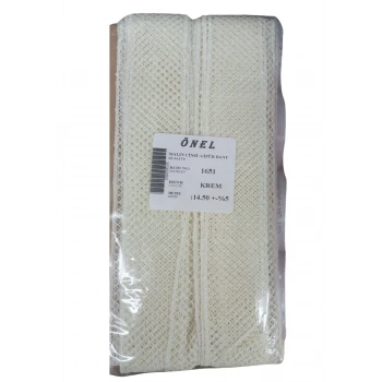 Dantel Polyester Güpür Bant Krem 14,50 Metre En 3 cm ON-1651-KR