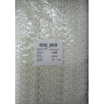 Dantel Polyester Güpür Bant Krem 30 Metre En 3 cm ON-1408-KR