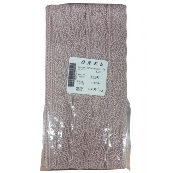 Dantel Polyester Sanal Tül Bant Y.Pudra 14,30 Metre En 3 cm ON-1538-PU