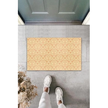 Dekoratif Dijital Baskı Pudra Motif Dış Mekan Paspas K-2084