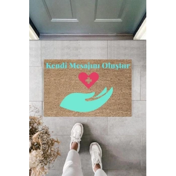 Dijital Baskı Kişiye Özel İç Kapı Dekorasyon Paspas  PS11213