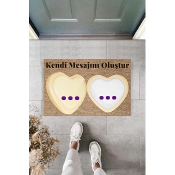 Dijital Baskı Kişiye Özel İç Kapı Dekorasyon Paspas  PS11217