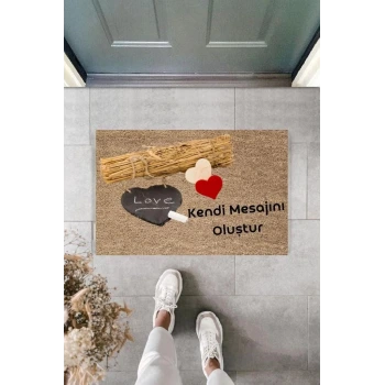 Dijital Baskı Kişiye Özel İç Kapı Dekorasyon Paspas  PS11248