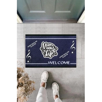 Dijital Baskı Kişiye Özel İç Kapı Dekorasyon Paspas  PS11265