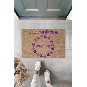 Dijital Baskı Kişiye Özel İç Kapı Dekorasyon Paspas PS11313