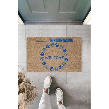 Dijital Baskı Kişiye Özel İç Kapı Dekorasyon Paspas PS11315