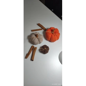 El Emeği Örgü Dekoratif Süs Kabak