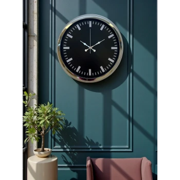 Elegance 40 Cm Metal Dekoratif Duvar Saati