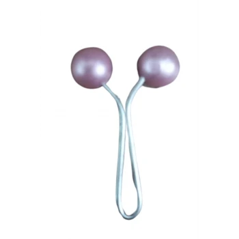 Eşarp Klipsi Top Model Düz Pembe 1 Adet