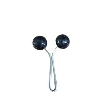 Eşarp Klipsi Top Model Simli Siyah 1 Adet