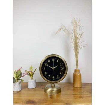 Eskitme Metal Tokyo Masa Saati 25×20 cm