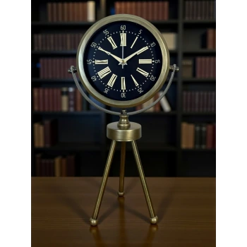 Eskitme Üç Ayaklı Masa Saati