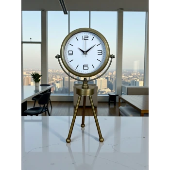 Eskitme Üç Ayaklı Masa Saati