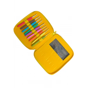 Fermuarlı Yün Tığ Set 2den 6ya Kadar 9 Adet( Renk Stok Durumuna Göre)