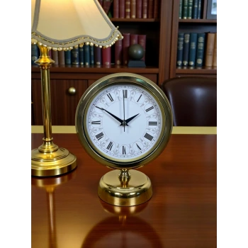 Gold Altın Miras 25 x 20 Cm Metal Masa Saati