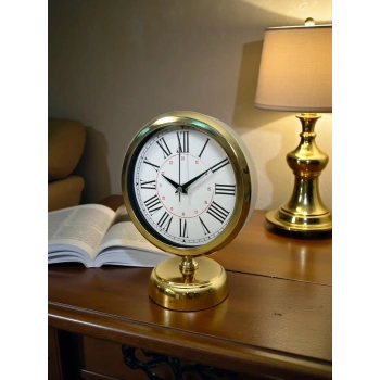 Gold Asaleti Roma 25 x 20 Cm Metal Masa Saati