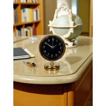 Gold Harmony 25 x 20 Gold Metal Masa Saati