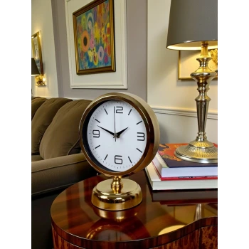 Golden Touch 25 x 20 Gold Metal Masa Saati