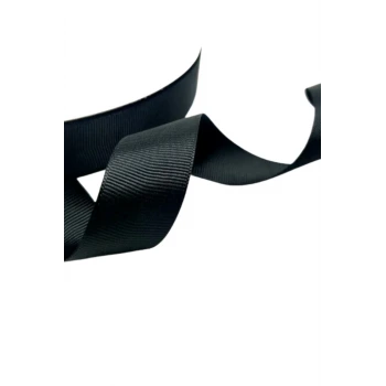 Grogren Kurdele 1 cm 10 Metre Siyah
