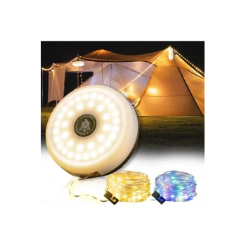 Güneş Enerjili Makara LED Kamp Lambası