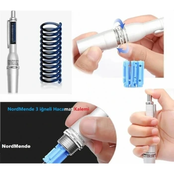 Hacamat Kalemi 3 İğneli 100 İğne Hediye