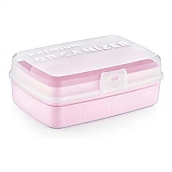 İpek Yıldızı® 12 Bölmeli Çok Amaçlı Takı Toka Kutusu Dikiş Kutusu Kapaklı Organizer Kutusu Bölmeli Kutu