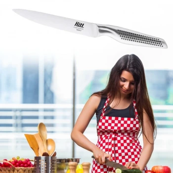 İpek Yıldızı® 12 cm Paslanmaz Çelik Ultra Keskin Mutfak Şef Bıçağı