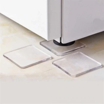 İpek Yıldızı® 4 Adet Silikon Şeffaf Koltuk Mobilya Masa Beyaz Eşya Yazıcı Koruyucu Kaydırmaz Dayanıklı Pe