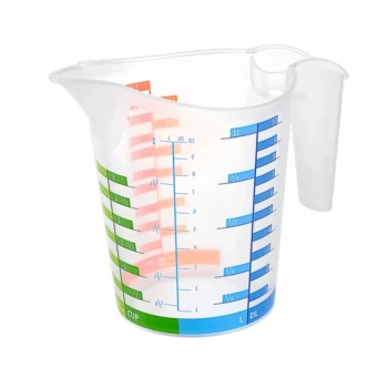 İpek Yıldızı® 500 ml Renkli Dereceli Sert Plastik Mutfak Ölçü Kabı