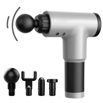 İpek Yıldızı® 6 Farklı Seviyeli Titreşimli 4 Farklı Başlıklı Büyük Boy Masaj Tabancası