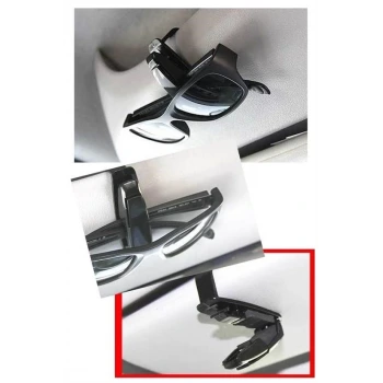 İpek Yıldızı® Araç İçi Mandallı Güneş Gözlüğü Kartvizit Tutacağı Klips Aparat
