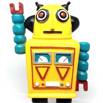 İpek Yıldızı® Decotown Nostaljik Sevimli Uzaylı Robot Şeklinde Figür Biblo