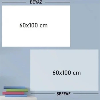 İpek Yıldızı® Ders Çalışma Yazı Tahtası Manyetik Duvar Stickerı 100x60 cm