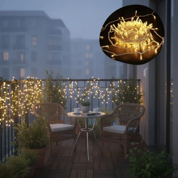 İpek Yıldızı® Günışığı Renk 5 Farklı Işık Modlu 10 Metre Eklemeli Dekor Boncuk Model Dekoratif Led