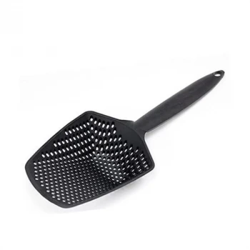 İpek Yıldızı® Isıya Dayanıklı Plastik Süzgeçli Kızartma ve Sebze Haşlama Kepçesi