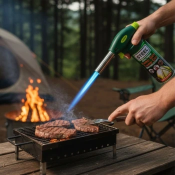 İpek Yıldızı® Outdoor Kamp, Piknik ve Tamir İşleri İçin Kamp Gazı Seti – Taşınabilir Pürmüz Alev Tabancası ve Yüksek Performanslı Gaz Kartuşu