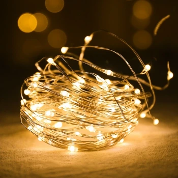 İpek Yıldızı® Peri Led Işık 28 Ledli  3 Metre Sarı Led Şerit Aydınlatma Spot Led