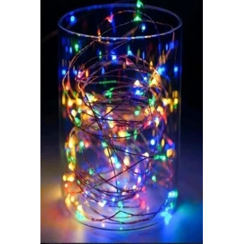 İpek Yıldızı® Pilli Dekoratif Peri Led Işık 3 Metre (RGB) Gaming Aydınlatma