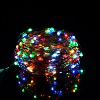 İpek Yıldızı® Pilli Renkli Peri Led Işık Dekoratif Aydınlatma 5 Metre RGB Led